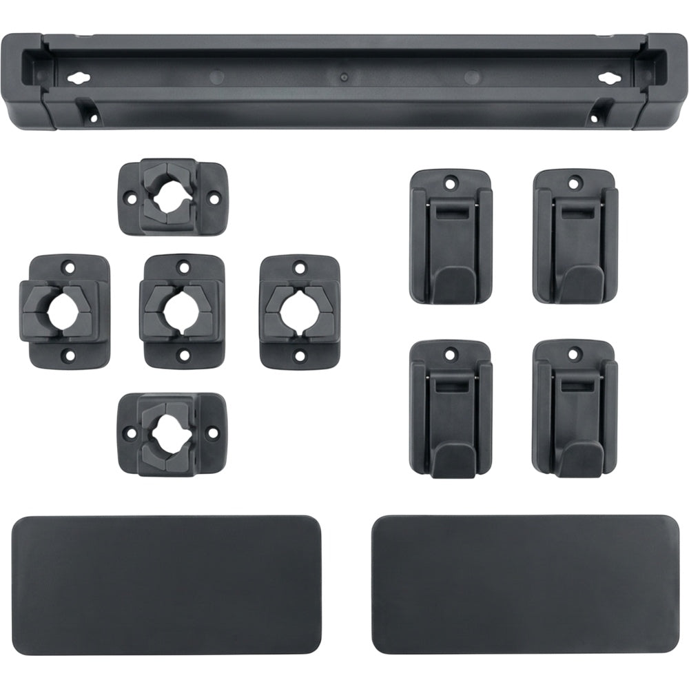 Vyrno Adhesive Modular Tool Holder 40 cm 3 Grips 4 Hooks Charcoal - Product view