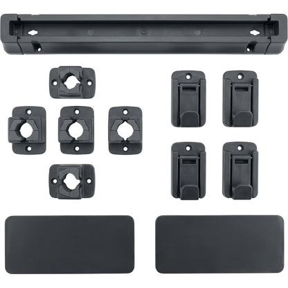 Vyrno Adhesive Modular Tool Holder 40 cm 3 Grips 4 Hooks Charcoal - Product view