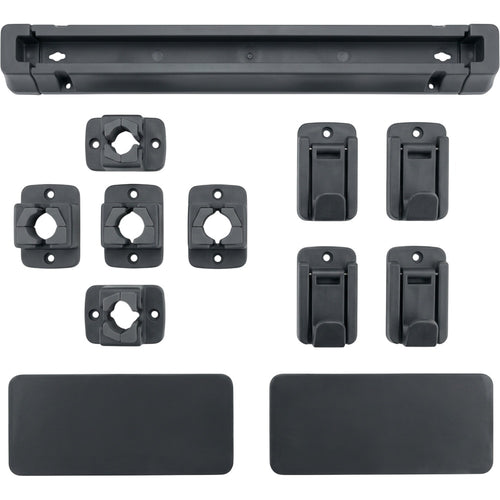 Vyrno Adhesive Modular Tool Holder 40 cm 3 Grips 4 Hooks Charcoal - Product view