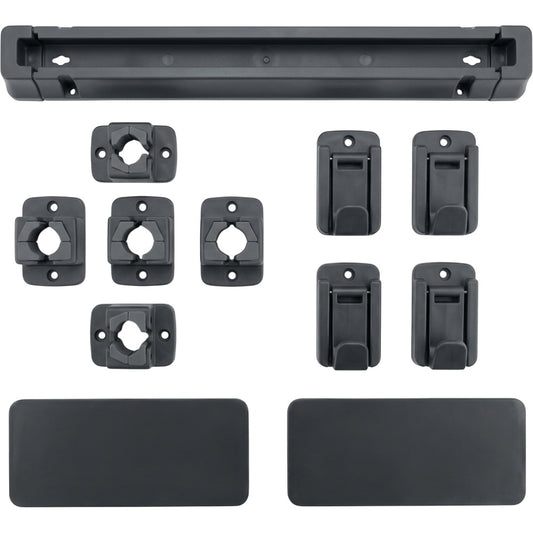 Vyrno Adhesive Modular Tool Holder 40 cm 3 Grips 4 Hooks Charcoal - Product view