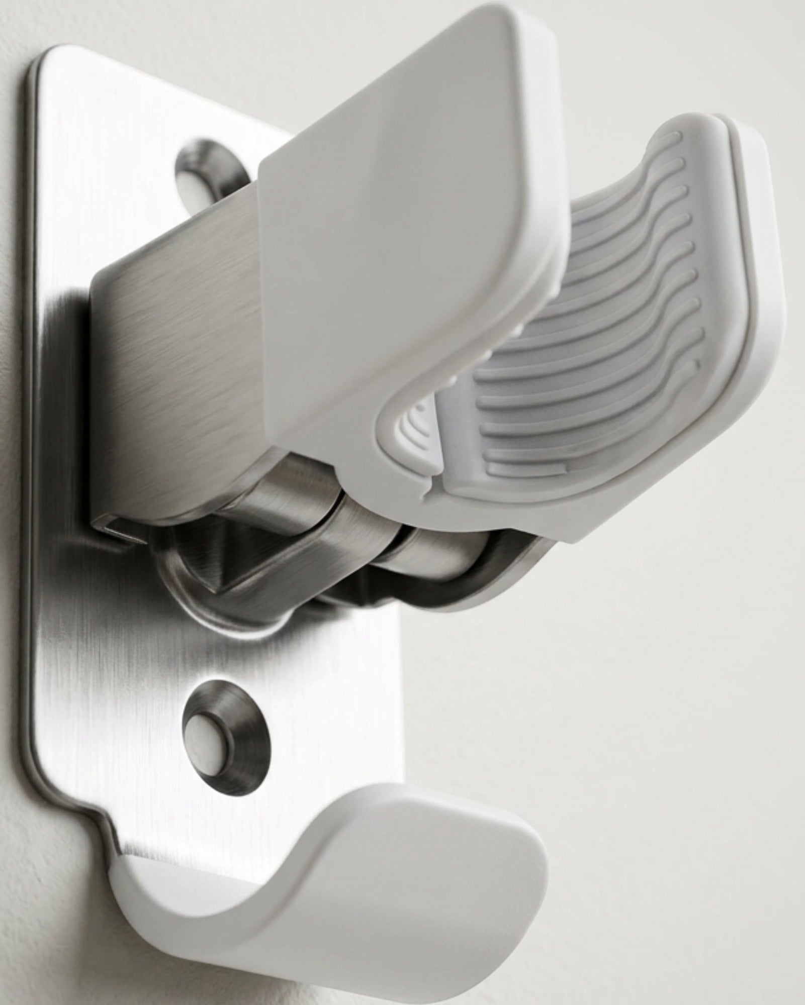 Vyrno Folding Stainless Steel Mop Holder Hooks Set of 4 - Detail view