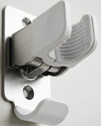 Vyrno Folding Stainless Steel Mop Holder Hooks Set of 4 - Detail view