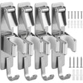 Vyrno Folding Stainless Steel Mop Holder Hooks Set of 4 - Product view